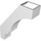 Ekena Millwork 3 1/2-in. W x 12-in. D x 16-in. H Balboa Architectural Grade PVC Knee Brace BRCP035X12X16BOA - alternate 6